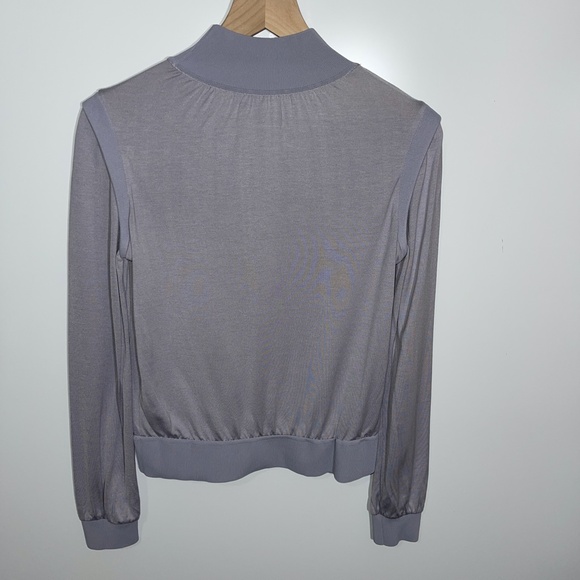 Theory Mock Neck Top in Modal-Silk Size Small - Picture 6 of 7